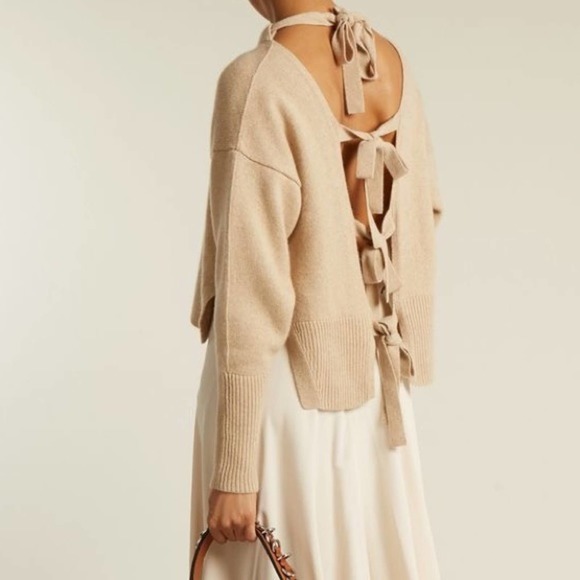 KHAITE Sweaters - KHAITE Renee 100% Cashmere Tie Back Sweater